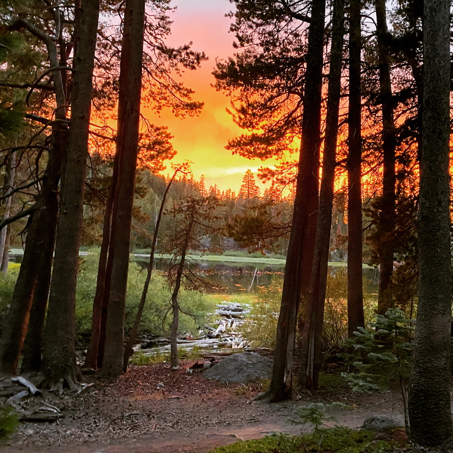 Sunset on Watson Lake